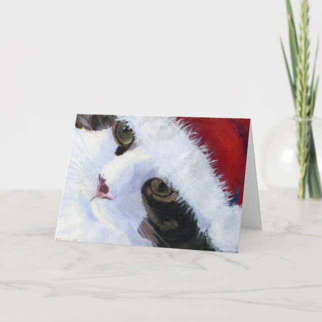 HO HO Kattunge Helgkort (Framsida)