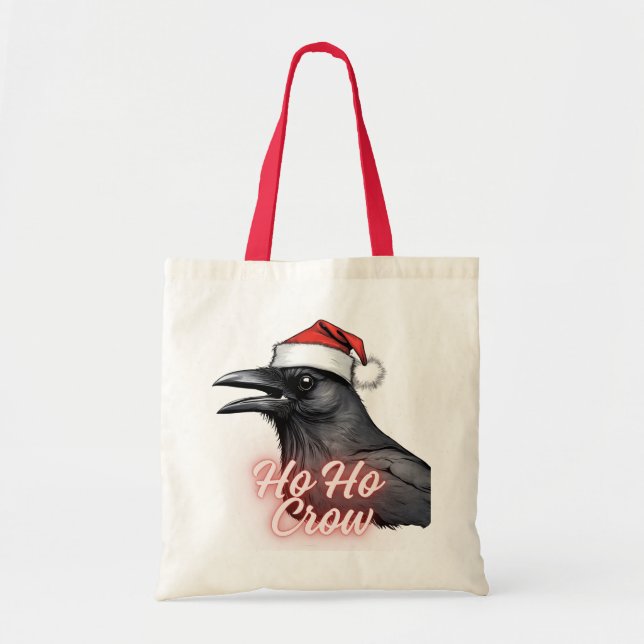 Ho Ho Kråka Shopping Tote Bag Tygkasse (Framsidan)
