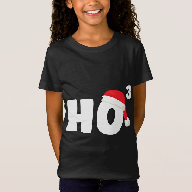 HO HO Kuba Julafton Funny Math Gift Teac T Shirt (Framsida)