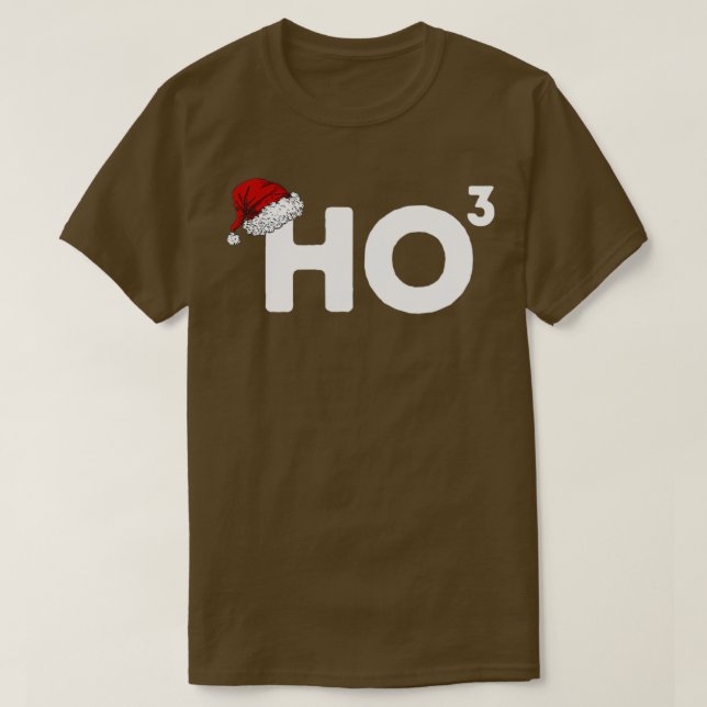 Ho Ho kubed Funny jul Pun 3 T Shirt (Design framsida)