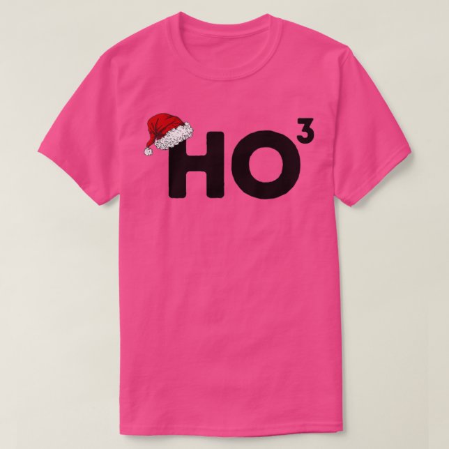 Ho Ho kubed Funny jul Pun T Shirt (Design framsida)