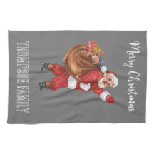 Ho ho Monogrammed Loely-familjen namn Santa Red