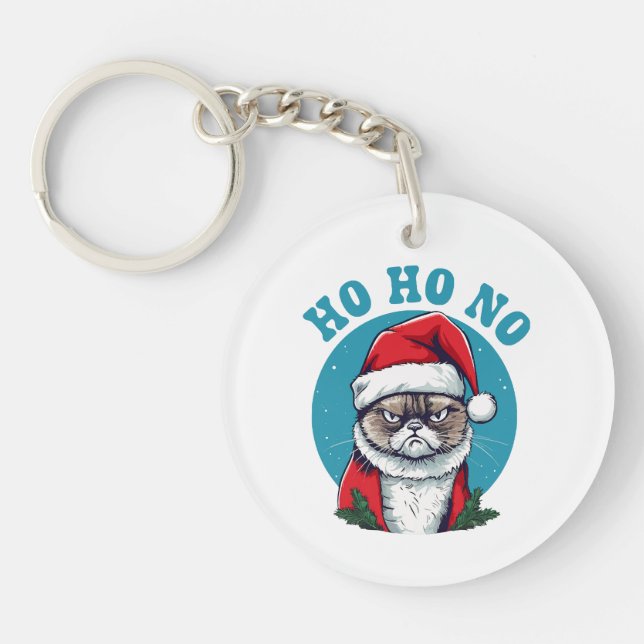 Ho ho nej - rolig grinig tomte katt (Framsidan)