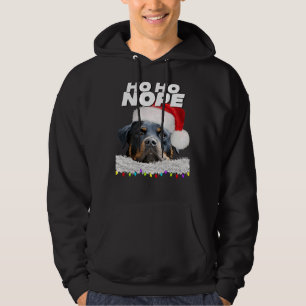 Ho Ho Nope Rottweiler Cute jul Rottie Hoodie