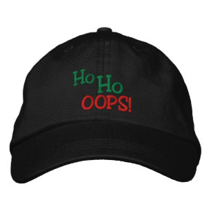 Ho Ho OOPS! Broderi Broderad Keps