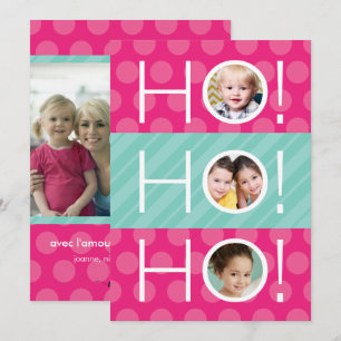 Ho Ho! Quatre carte de Phode vacances Julkort