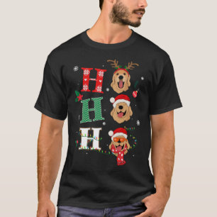 Ho Ho Retrievers Golden Julafton Outfit Julkostnad T Shirt