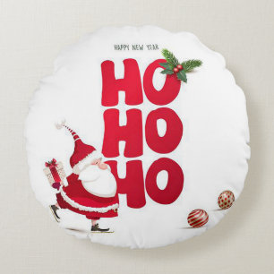 Ho Ho Round jul Dekorativ kudde