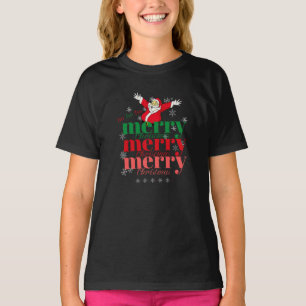 Ho Ho-Santa-God jul (3 gånger design) T Shirt