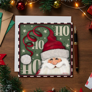 Ho Ho Santa Jul Inspirivity Högtidskort Julkort