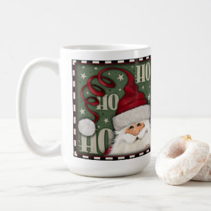 Ho Ho Santa Whimsical Cute Coffee Mugg