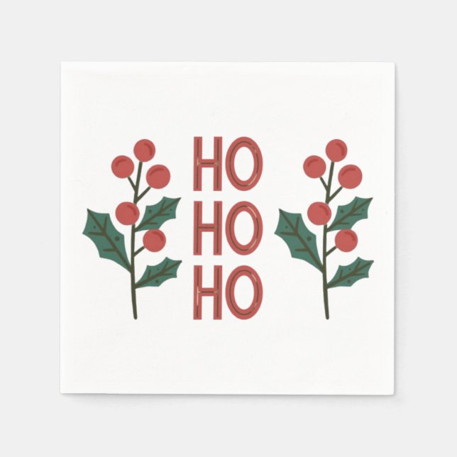 "Ho Ho: Sprida Jolly Vibes All Season! Pappersservett (Framsidan)