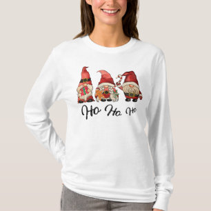 Ho ho Three Santa Gnome shirt T