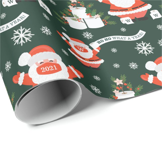 HO HO Vilken Roligt Papper tommask och toalett Presentpapper (Rullad Hörn)