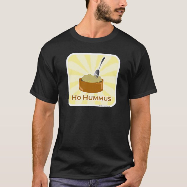 Ho Hummus Snarky Food Humor Art Tee (Framsida)