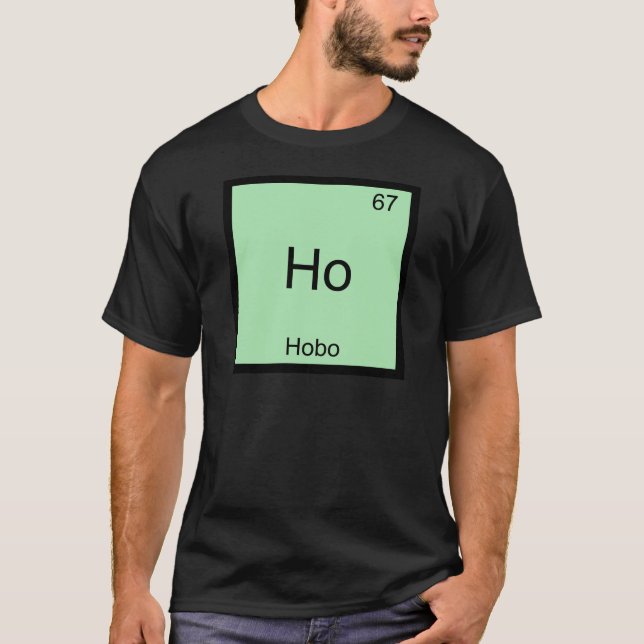 Ho - Luffare Rollig Kemiskt Elementsymbol T-Shirt (Framsida)