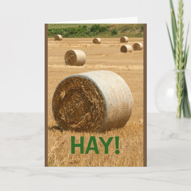HÖ! Lycklig årsdag Kort (Framsida)