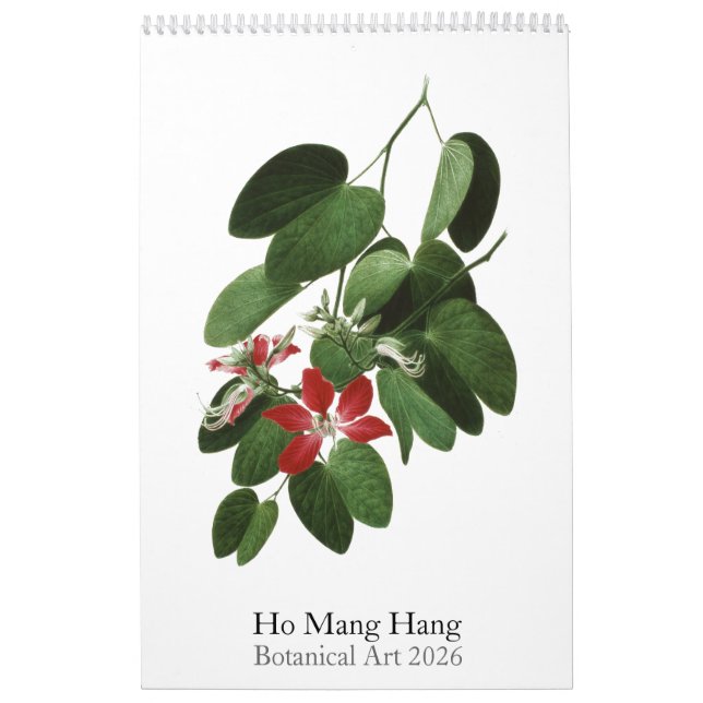 Ho Mang Hang, Botanisk konst 2026 kalender (Omslag)