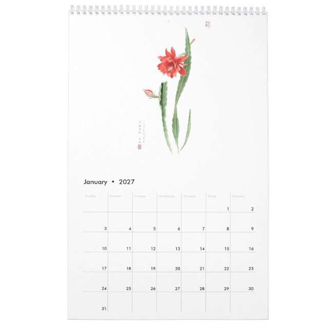 Ho Mang Häng, botaniskt artikel 2023-kalender Kalender (Jan 2027)