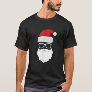 Ho Matching Sunglasses Hipster Gift Santa Hat Clau T Shirt