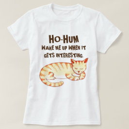 "Ho-Mummel" roligt kattcitationstecken T-shirt