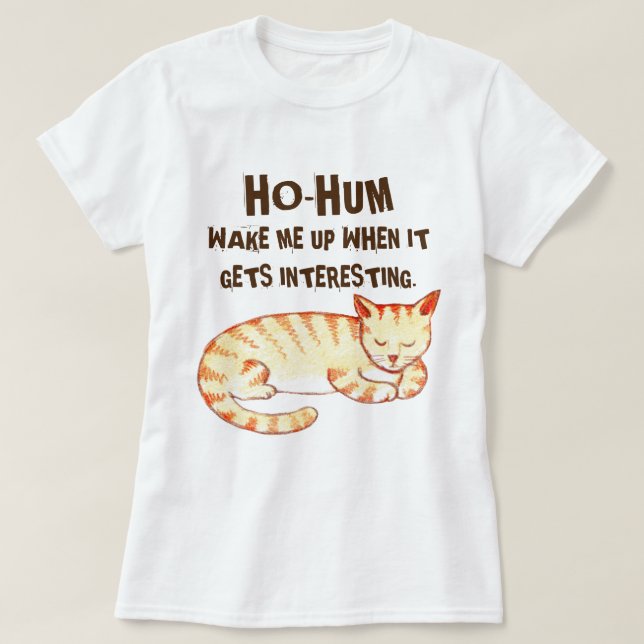 "Ho-Mummel" roligt kattcitationstecken Tee (Design framsida)