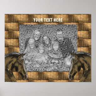 Hö- och hö-balkar, lägg till din fotoPersonlig Poster