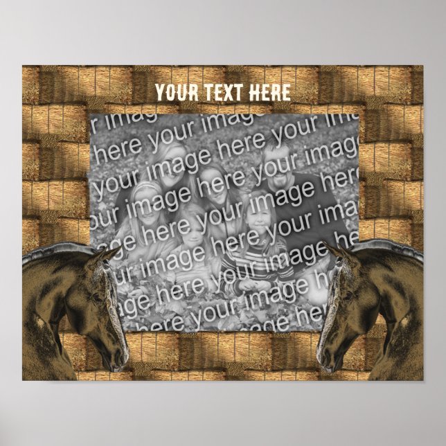 Hö- och hö-balkar, lägg till din fotoPersonlig Poster (Framsidan)