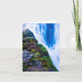 Ho"opi"i Falls, Blue Vatten, Kauai, Hawaii Anteckningskort