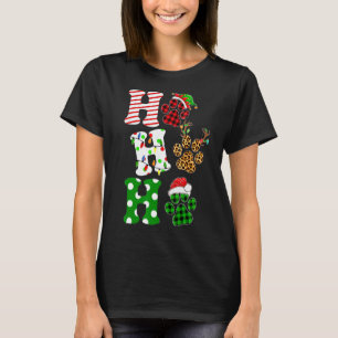 Ho Paw Hund Katt Jul Hund Mamma Katt Mamma Xmas Kv T Shirt
