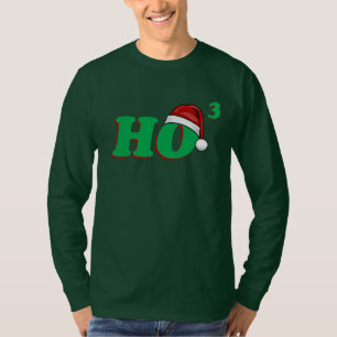 Ho skjorta för 3 (skära i tärningar) rolig jul t shirt
