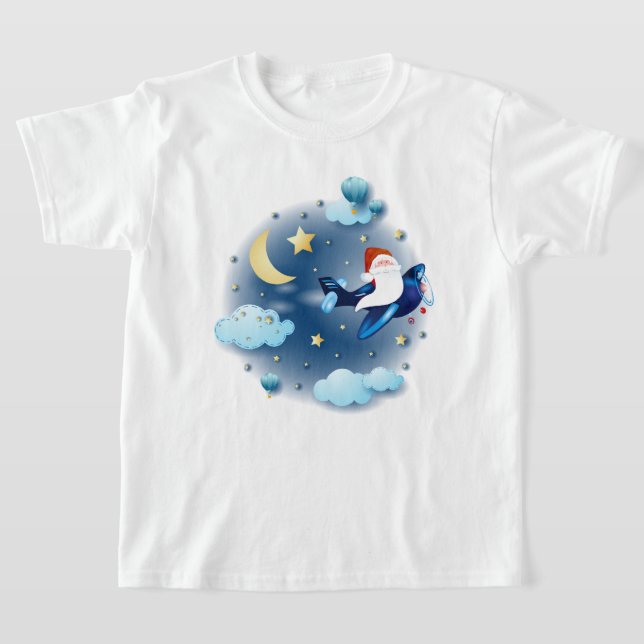 Ho! Tomten på flygplanet T Shirt (Laydown)