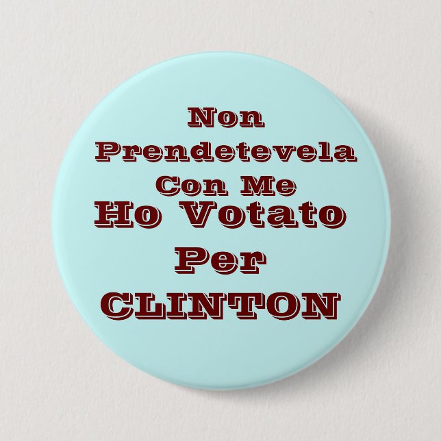 Ho votato per CLINTON Knapp (Framsida)