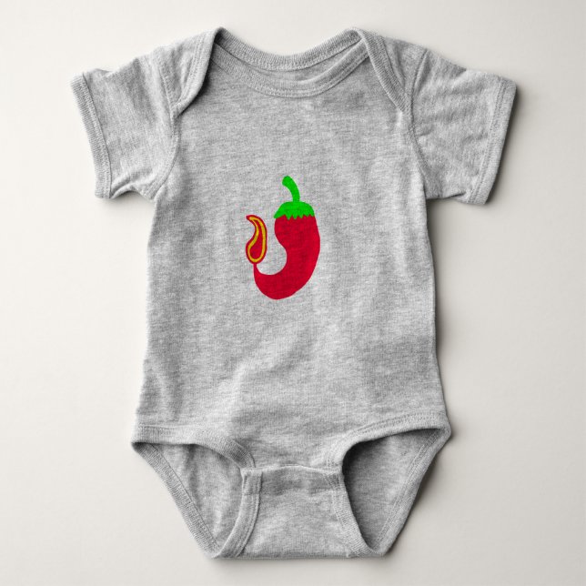 Hoad Jalapeno för baby ranka Tee (Framsida)