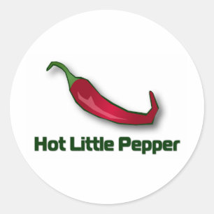 Hoad lite peppar runt klistermärke