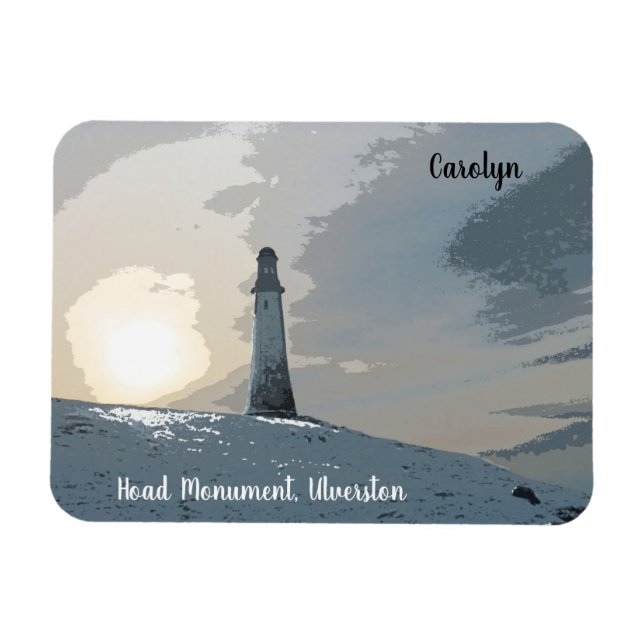 Hoad Monument, Ulverston, John Barrow, fyr Magnet (Horisontell)