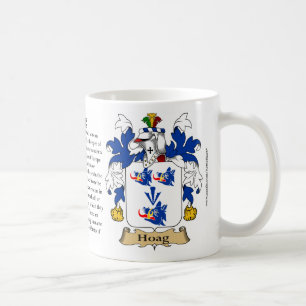 Hoag, ursprung, det menande och vapenskölden kaffemugg
