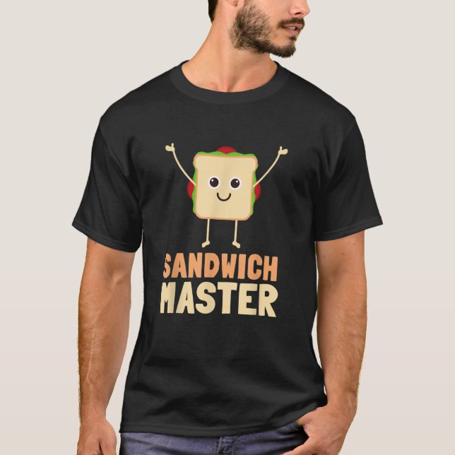 Hoagie Sub Artist och Sandwich Maker Sandwich Mast T Shirt (Framsida)