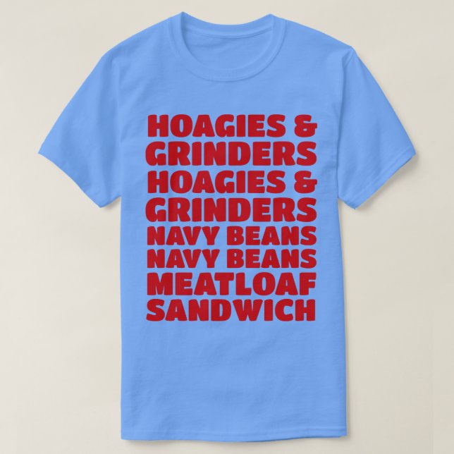 Hoagies Grinders Hoagies Grinders Navy Beans Navy T Shirt (Design framsida)