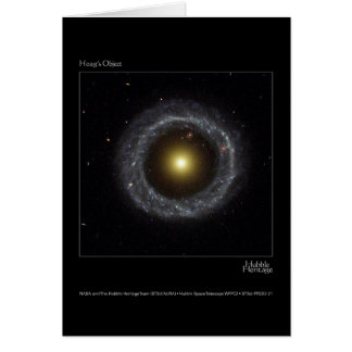 Hoags anmärker det Hubble teleskopfotoet Hälsningskort