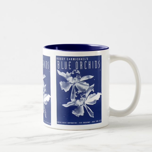 Hoagy Carmichels "Blue Orchids" Två-Tonad Mugg (Höger)