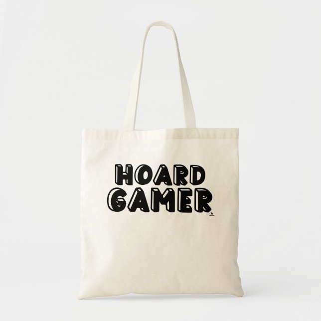 Hoard Gamer Roligt Board Game Collect Slogan Tygkasse (Framsidan)