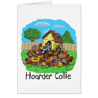 Hoarder Collie Hälsningskort