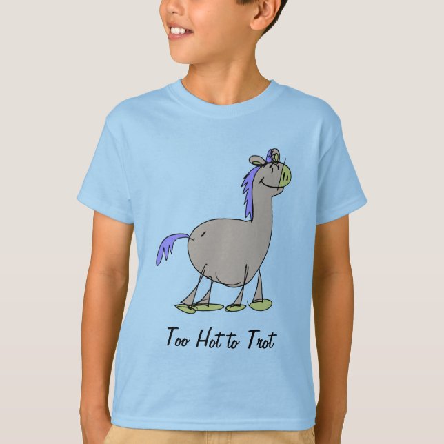 Hoat för att trava hästen t shirt (Framsida)