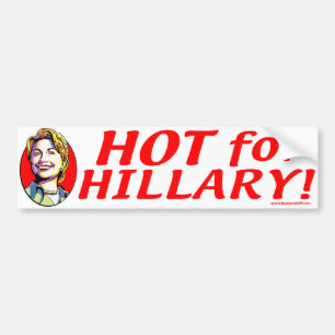 Hoat för Hillary! Bildekal