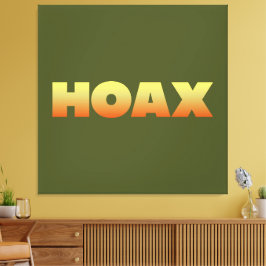 HOAX DESIGN WRAPPED CANVAS
