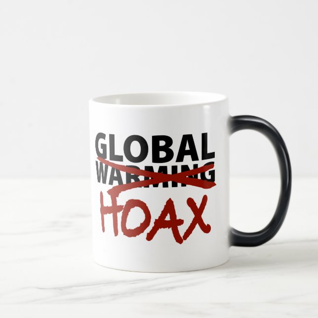 Hoax för global värme magisk mugg (Höger)