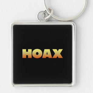 HOAX KEYCHAIN FYRKANTIG SILVERFÄRGAD NYCKELRING