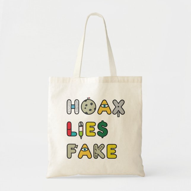 Hoax Ljuger Fake Tygkasse (Framsidan)