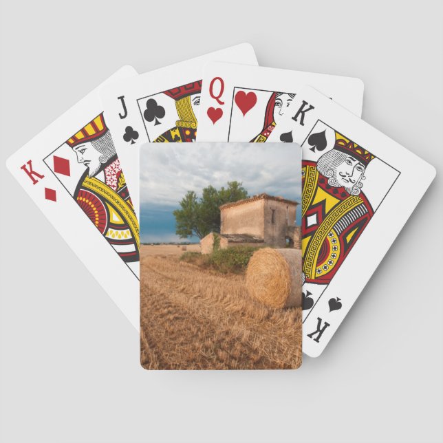 Höbal i Provencefält Casinokort (Baksidan)